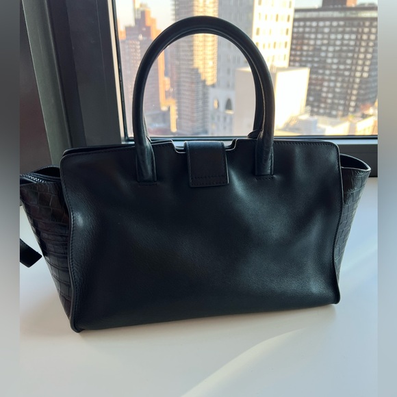 Saint Laurent YSL Women Downtown Small Cabas Smooth Crocodile Embossed - Picture 3 of 7